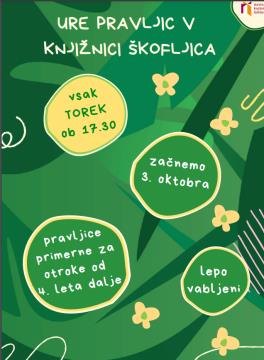 URE PRAVLJIC V KNJIŽNICI ŠKOFLJICA 2023